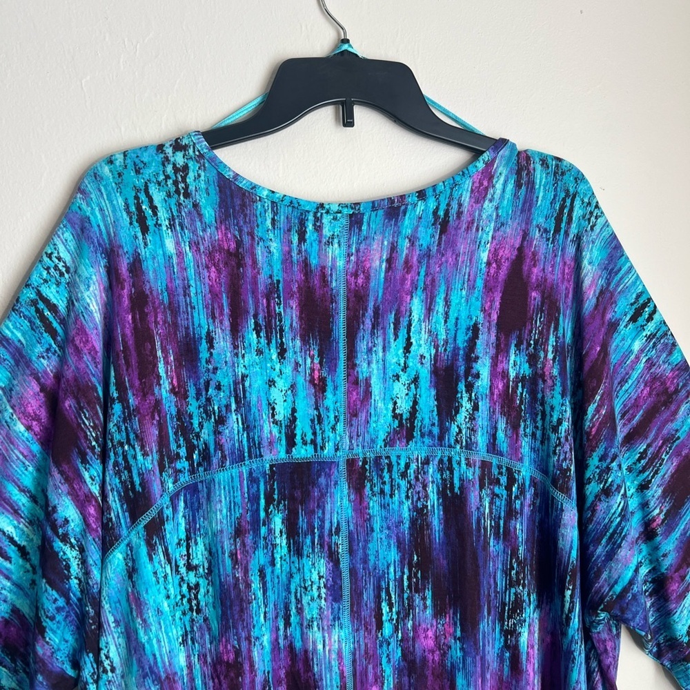 🫟Cynthia Rowley 🫟#Blue and Purple Tunic Top#WNT - Picture 5 of 6